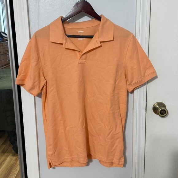 Other - Peachy orange Sonoma cotton polo shirt